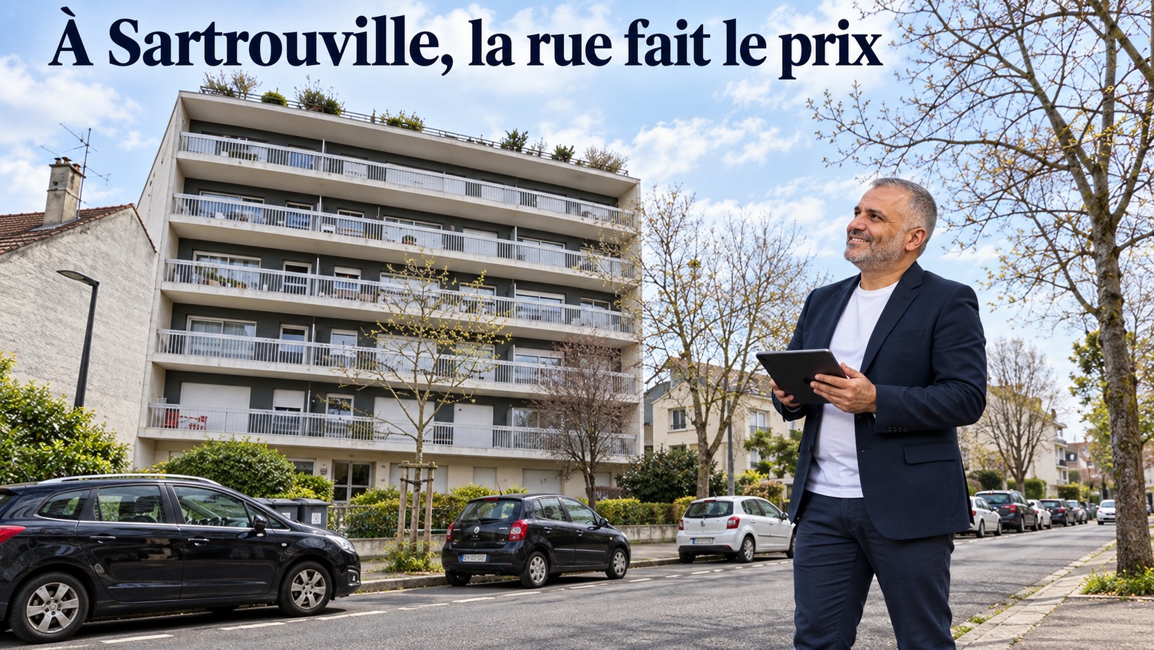 À Sartrouville, la rue fait le prix : estimation d'un appartement au pied d'une résidence